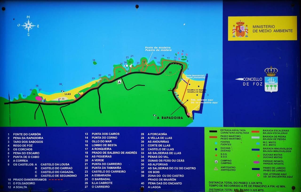 Duplex Tres Dormitorios Playa A Rapadoira Фос Экстерьер фото